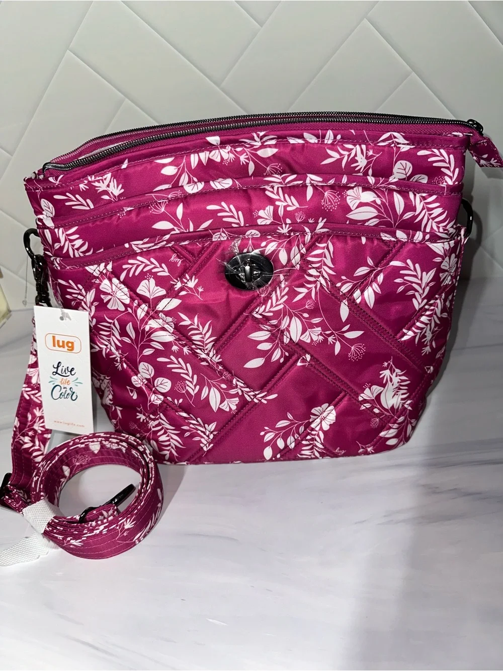 Lug Adagio Floral Flourish crossbody - New!